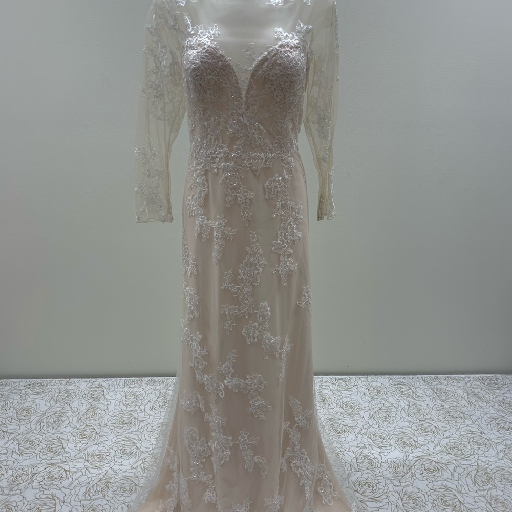 NWT Designer Long Sleeve Wedding Dress